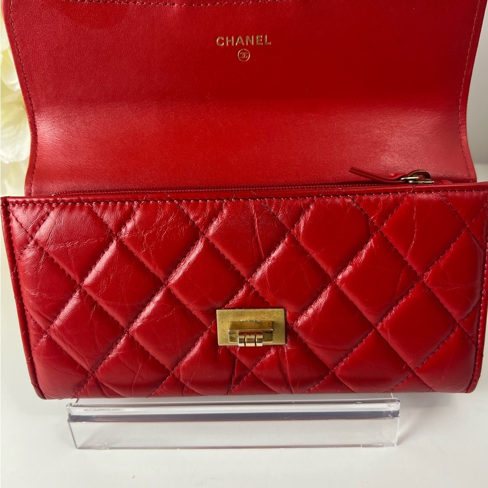 💯Authentic Chanel Reissue Flap Quilted Aged Calfskin long Wallet - Picture 2 of 3